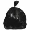 Heritage High-Density Waste Can Liners, 60 gal, 17 mic, 38" x 60", Black, 200/Carton