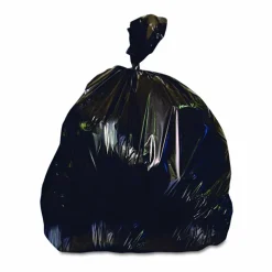 Heritage Reprocessed Resin Can Liners, 45 gal, 2 mil, 40" x 46", Black, 100/Carton