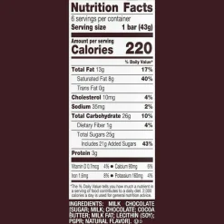 Hershey's Milk Chocolate Bar, 1.55 oz Bar, 6 Bars/Pack, 2 Packs/Box