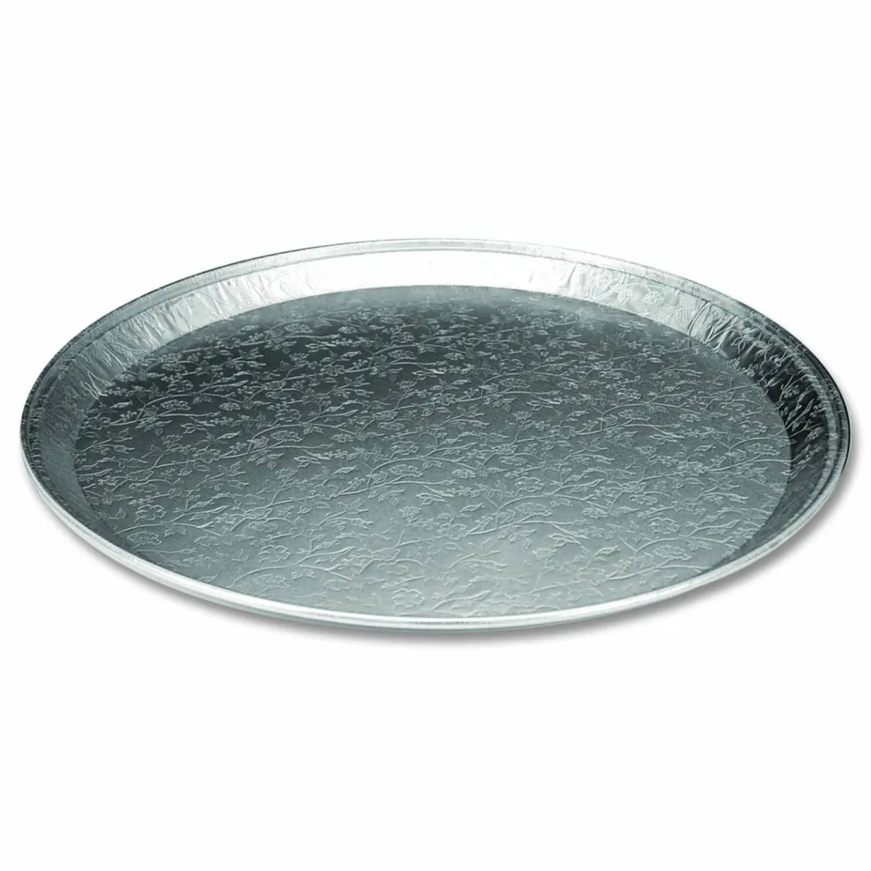 HFA Aluminum Embossed Tray, 16" Diameter, 25/Carton