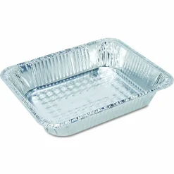 HFA Aluminum Steam Table Pans, Half-Size Shallow, 1.69" Deep, 10.38 x 12.75, 100/Carton