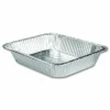 HFA Aluminum Steam Table Pans, Half-Size Deep, 10.38" x 2.56" x 12.75", 100/Carton