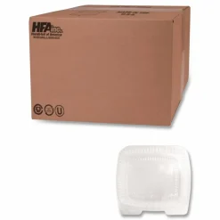 HFA Handi-Lock Single Compartment Food Container, 60 oz, 8.63 x 3 x 9, Clear, Plastic, 200/Carton