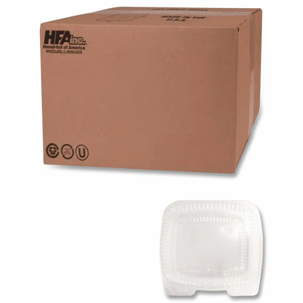 HFA Handi-Lock Single Compartment Food Container, 60 oz, 8.63 x 3 x 9, Clear, Plastic, 200/Carton