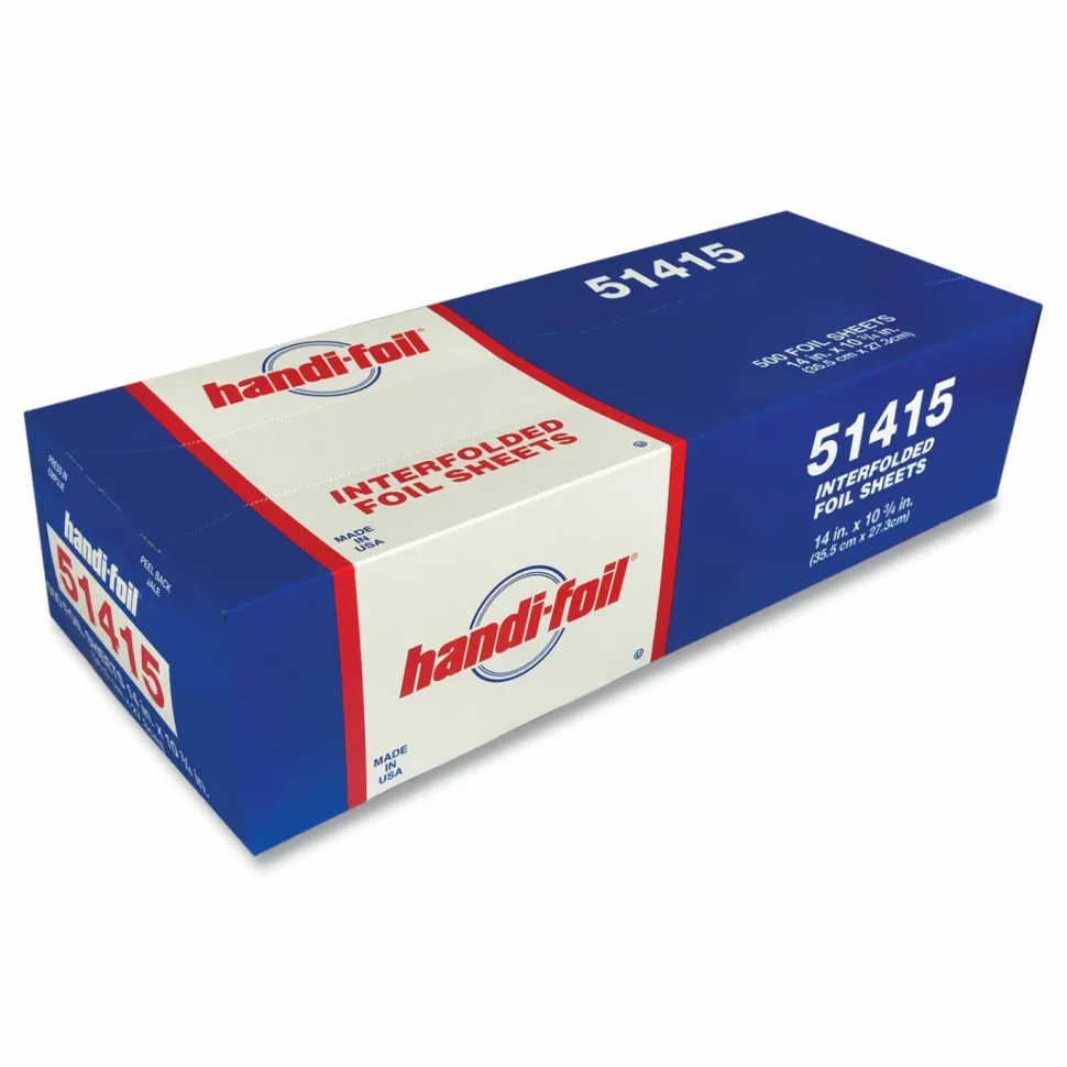 HFA Interfolded Foil Sheets, 10.75 x 14, 500/Box, 6 Boxes/Carton