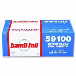 HFA Interfolded Foil Sheets, 55 Gauge, 9 x 10.75, 500/Box, 6 Boxes/Carton