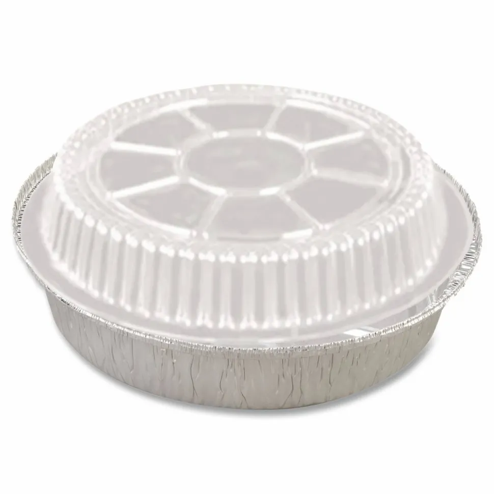 HFA Plastic Dome Lid, 8.25" Diameter x 0.88"h, Clear, 500/Carton