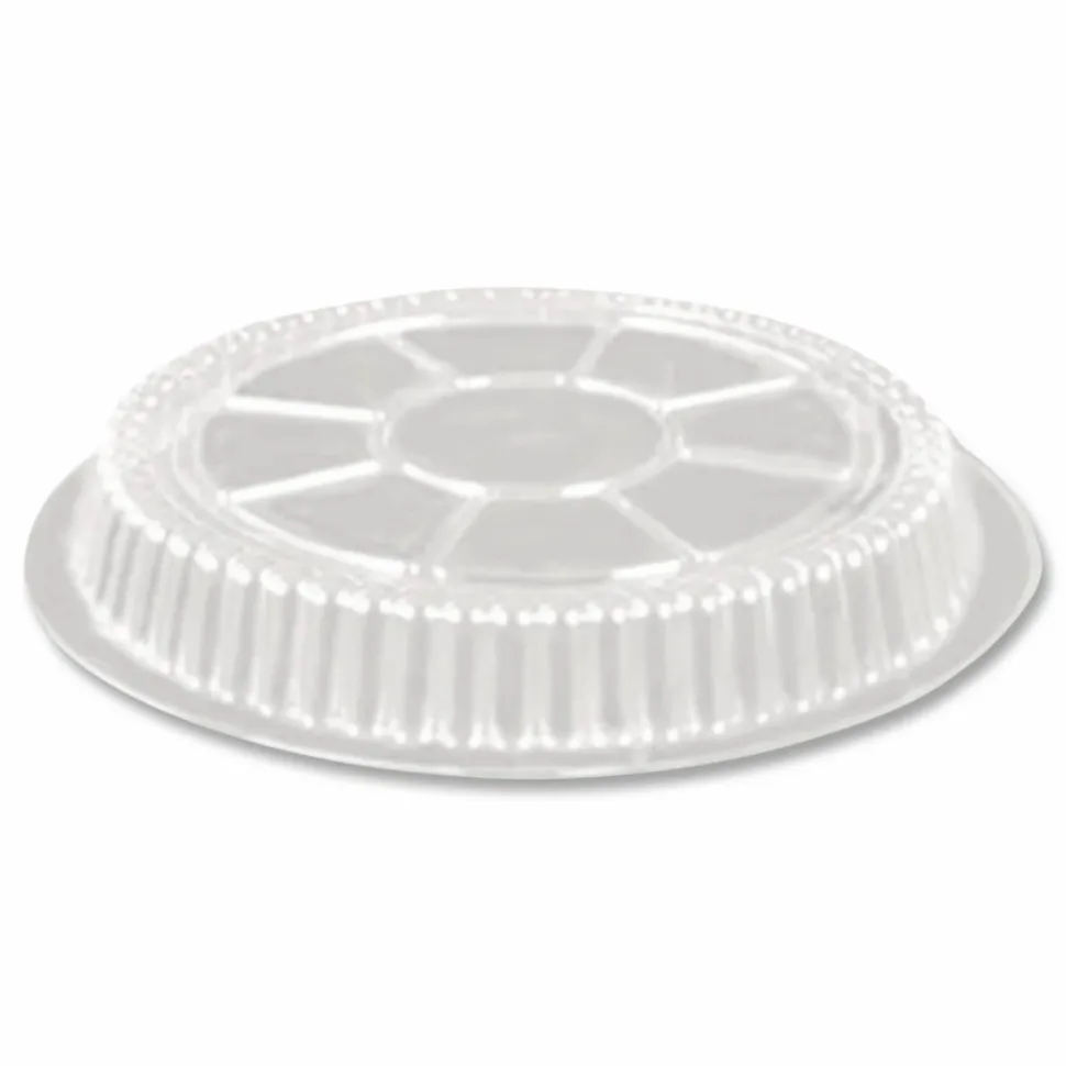 HFA Plastic Dome Lid, 8.25" Diameter x 0.88"h, Clear, 500/Carton