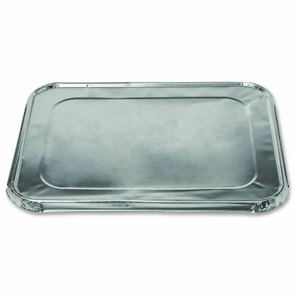 HFA Steam Pan Foil Lids, Fits Full-Size Pan, 45 Gauge, 12 x 20.81, 50/Carton