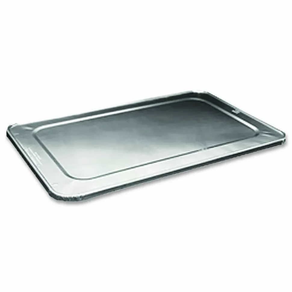 HFA Steam Pan Foil Lids, Fits Full-Size Pan, 45 Gauge, 12 x 20.81, 50/Carton