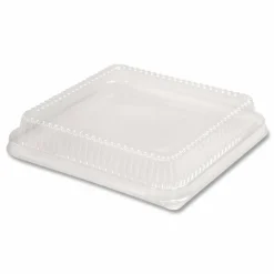 HFA Plastic Dome Lid, 8.25 x 8.25 x 1.5, Clear, 500/Carton