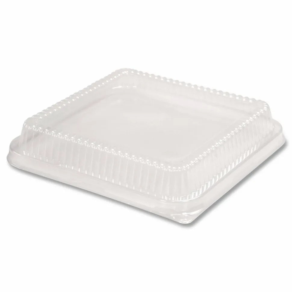 HFA Plastic Dome Lid, 8.25 x 8.25 x 1.5, Clear, 500/Carton