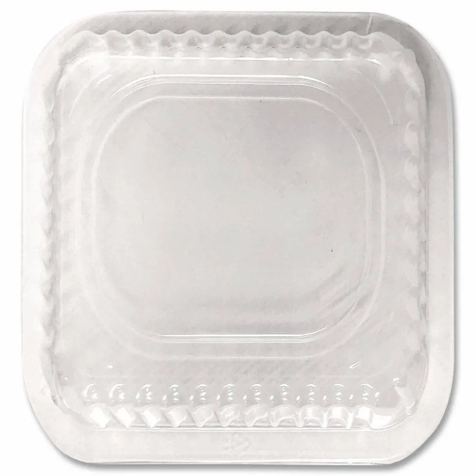 HFA Plastic Dome Lid, 8.25 x 8.25 x 1.5, Clear, 500/Carton