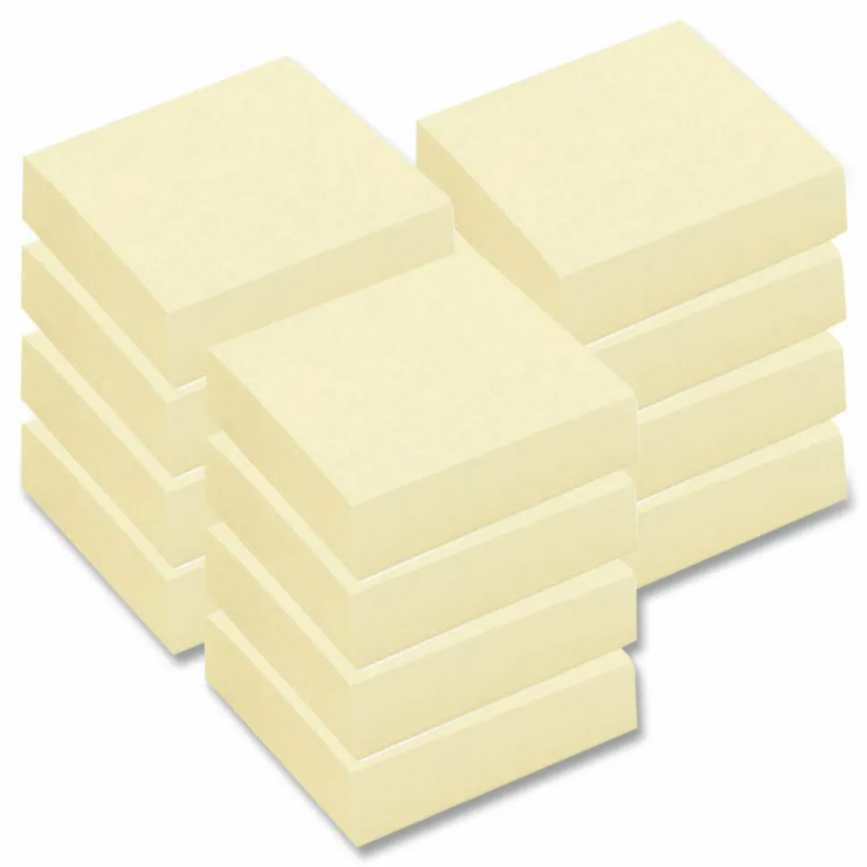 Highland Notes, 3 in x 3 in, 12 Pads, 100 Sheets/Pad, Yellow