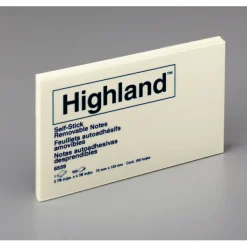Highland Notes, 3 in x 5 in, 12 Pads, 100 Sheets/Pad, Yellow