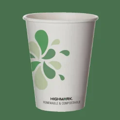 Highmark ECO Hot Coffee Cups, 12 Oz, White, Pack Of 500