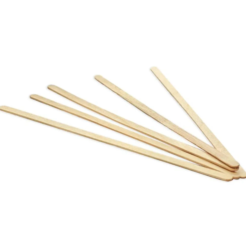 Highmark Wooden Stir Sticks, 7", Light Brown, Case Of 10,000