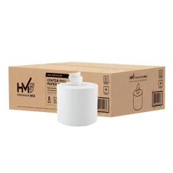 Highmark ECO Centerpull 2-Ply Paper Towels, 600' Per Roll, 100% Recycled, Pack Of 6 Rolls