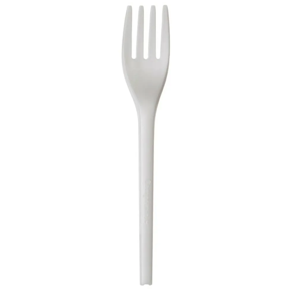 Highmark ECO Forks, 6-1/2", White, Pack Of 50