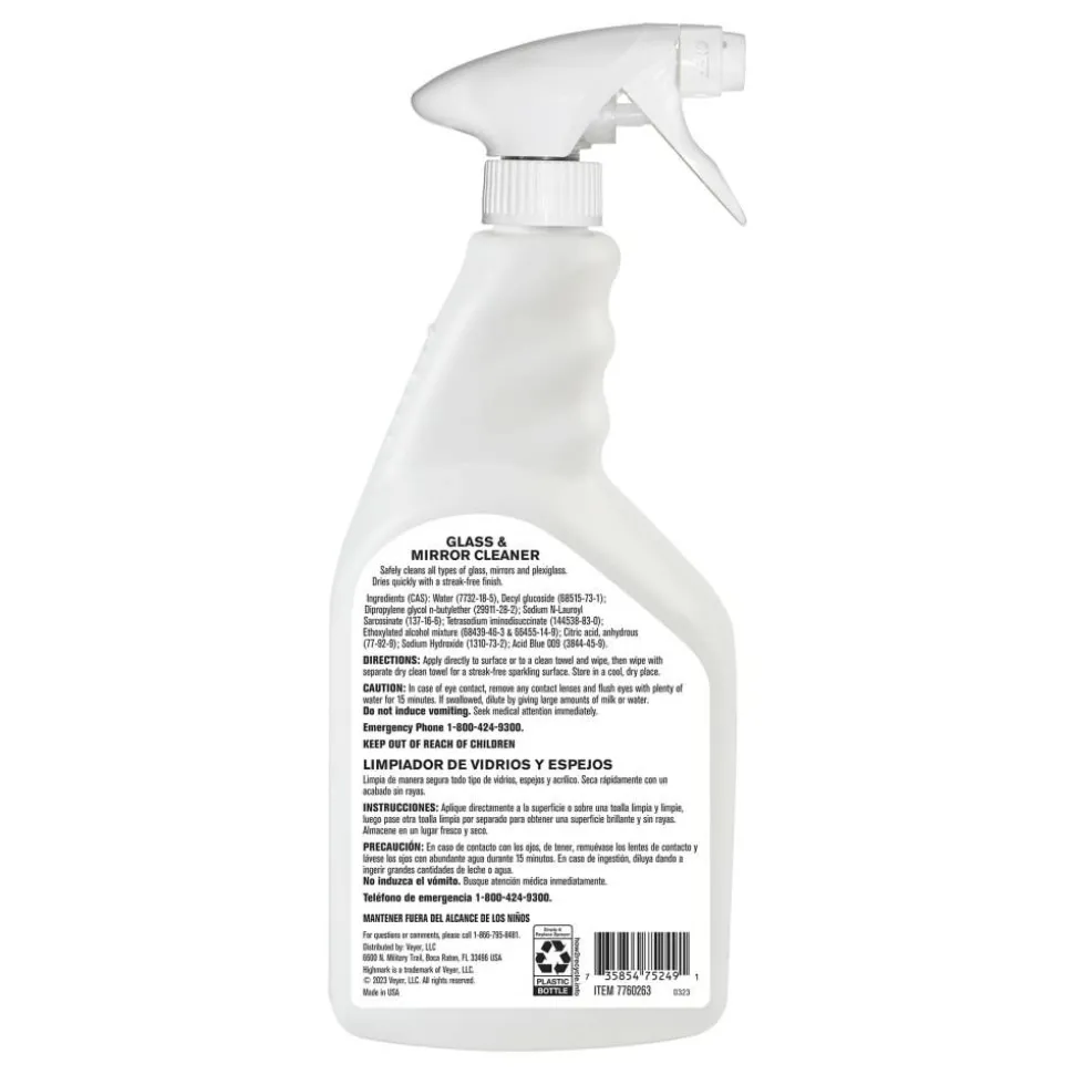 Highmark ECO Glass And Mirror Cleaner, 32 Oz