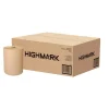 Highmark ECO Hardwound 1-Ply Paper Towels, 100% Recycled, Natural, 350' Per Roll, Case Of 12 Rolls