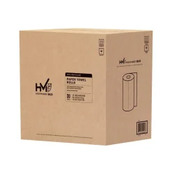 Highmark ECO 2-Ply Paper Towels, 100% Recycled, 85 Sheets Per Roll, Case Of 30 Rolls