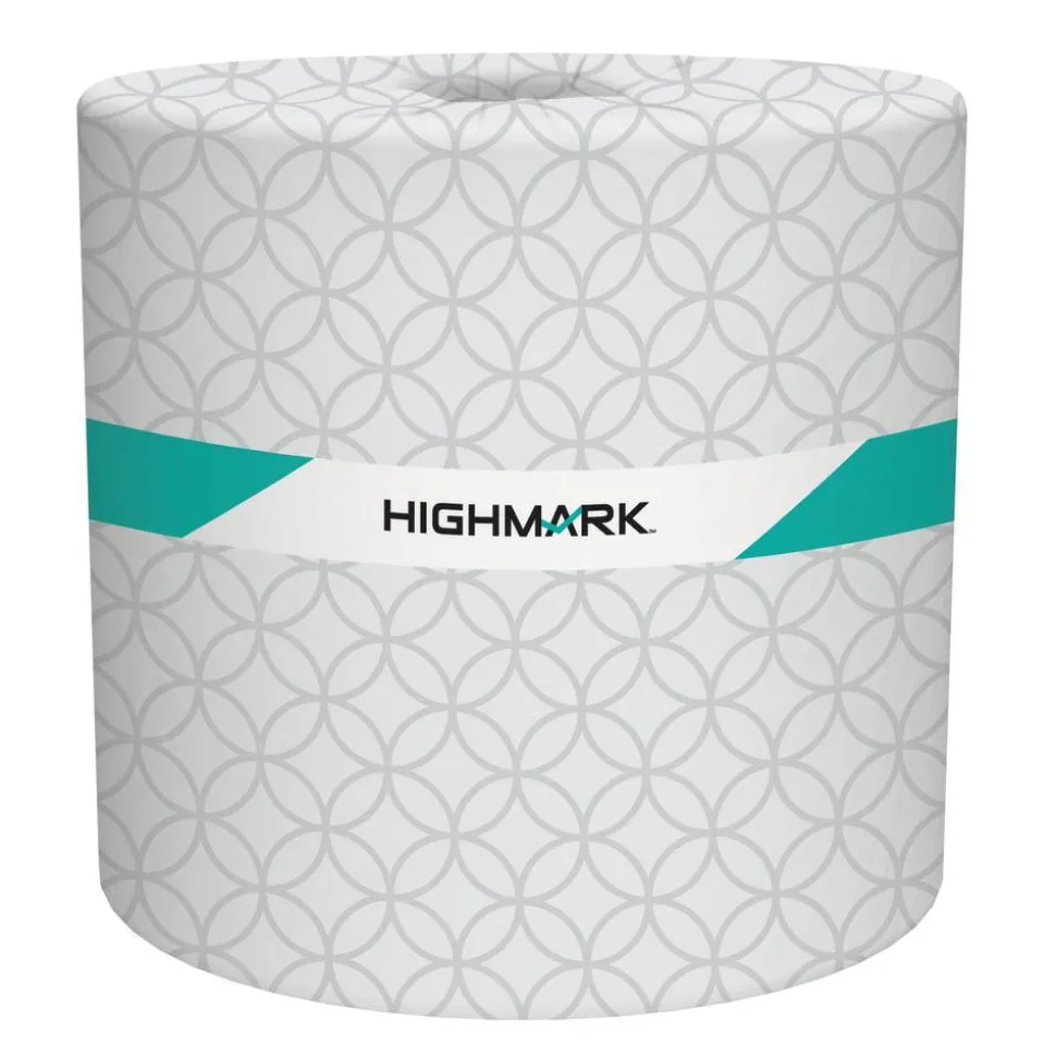 Highmark ECO 2-Ply Toilet Paper, 100% Recycled, 336 Sheets Per Roll, Case of 48 Rolls