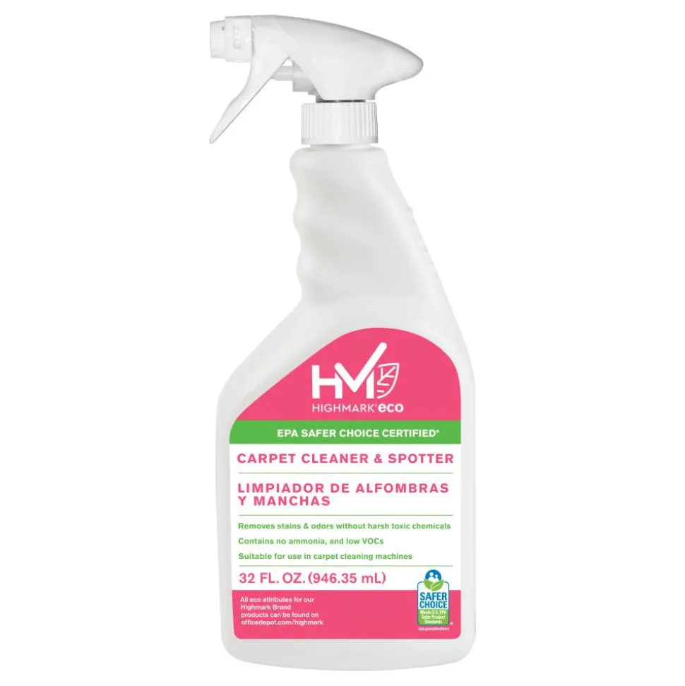 Highmark ECO Ready-To-Use Carpet Cleaner And Spotter, 32 Oz, Case Of 12 Bottles
