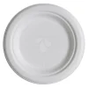 Highmark ECO Sugarcane Paper Plates, 6", White, Pack Of 50