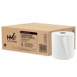 Highmark Hardwound 1-Ply Paper Towels, 800' Per Roll, Pack Of 6 Rolls