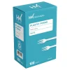 Highmark Medium-Length Plastic Cutlery, Forks, Pack Of 100 Forks