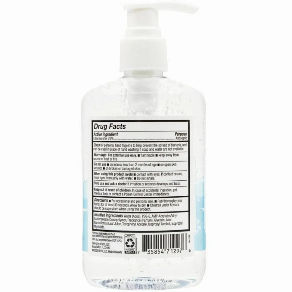 Highmark Original Hand Sanitizer, Fresh Scent, 8 Oz, Clear, Case Of 6 Bottles