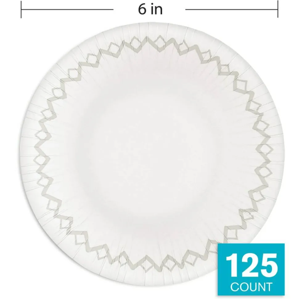 Highmark Paper Bowls, 14.9 oz, Printed White, Pack Of 125