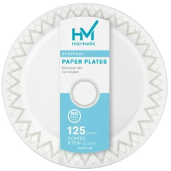 Highmark Paper Plates, 8-3/4
