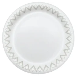 Highmark Paper Plates, 6-3/4", Printed White, Pack Of 125