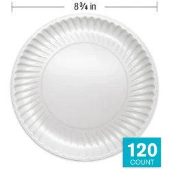 Highmark Paper Plates, 8-3/4