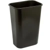 Highmark Rectangular Plastic Wastebasket, 10.25 Gallons, 20-1/2"H x 15-1/2"W x 11-1/2"D, Black