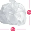Highmark Wastebasket Trash Bags, 0.34 mil, 10 Gallon, Clear, Box Of 160 Bags