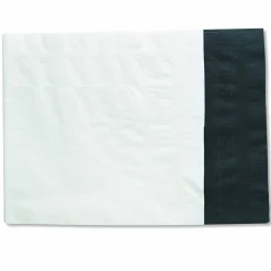 Hoffmaster Cellutex Table Covers, Tissue/Polylined, 54" x 108", White, 25/Carton