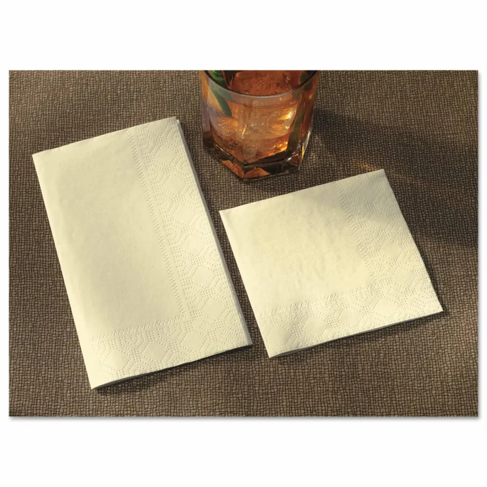 Hoffmaster Dinner Napkins, 2-Ply, 15 x 17, White, 1,000/Carton