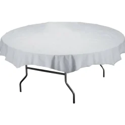 Hoffmaster Tissue/Polyethylene Tablecloths, Round, 82