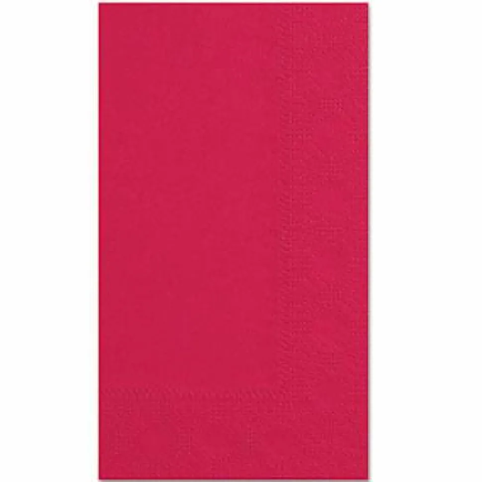 Hoffmaster Dinner Napkins, 2-Ply, 15 x 17, Red, 1,000/Carton