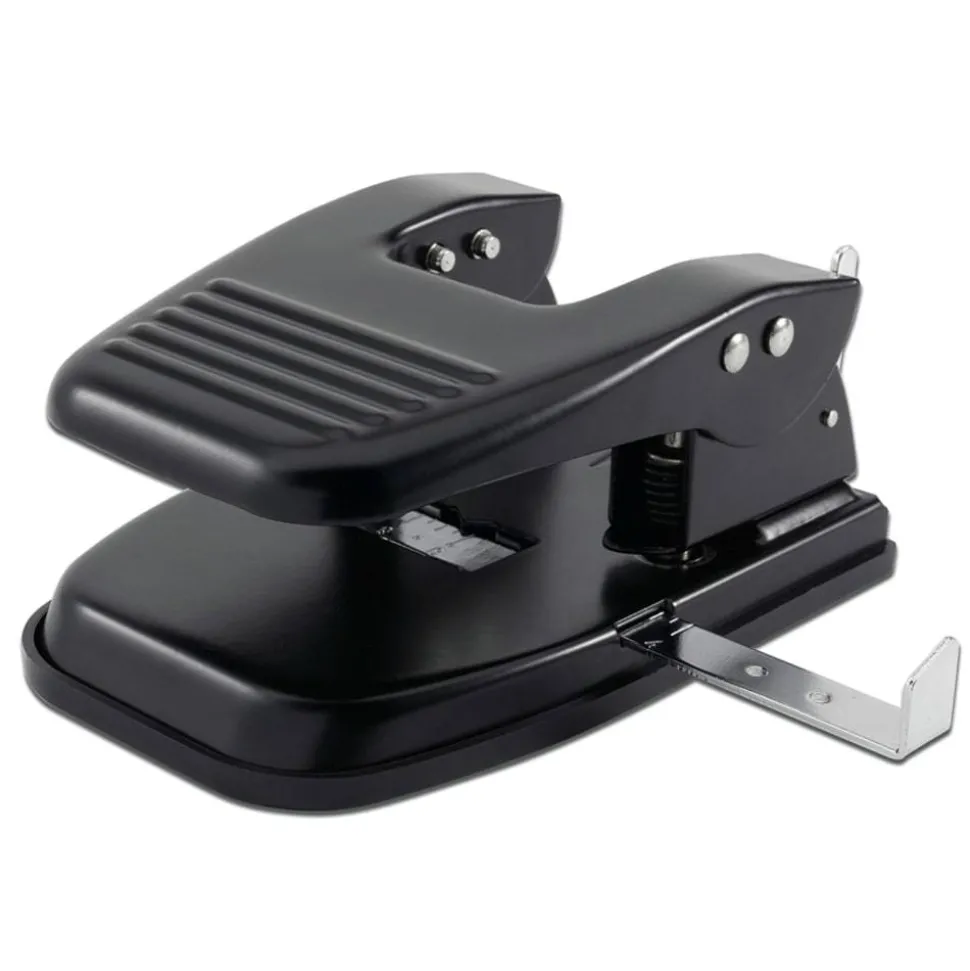 2-Hole Paper Punch, Black