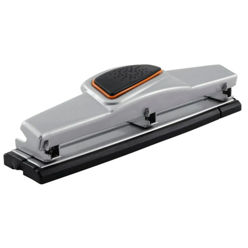 3-Hole Paper Punch, 10-Sheet Capacity, Silver