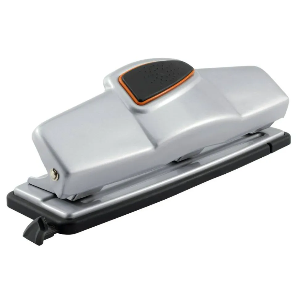3-Hole Paper Punch, 20-Sheet Capacity, Silver