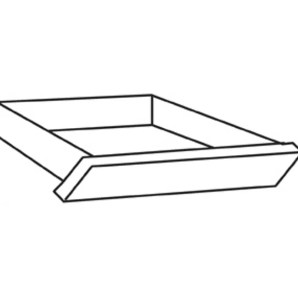 HON 10500 Angled Wood Center Drawer For 66" Workstation Desk Or Return, Mahogany