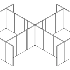 HON Basyx Verse Panel System, 72
