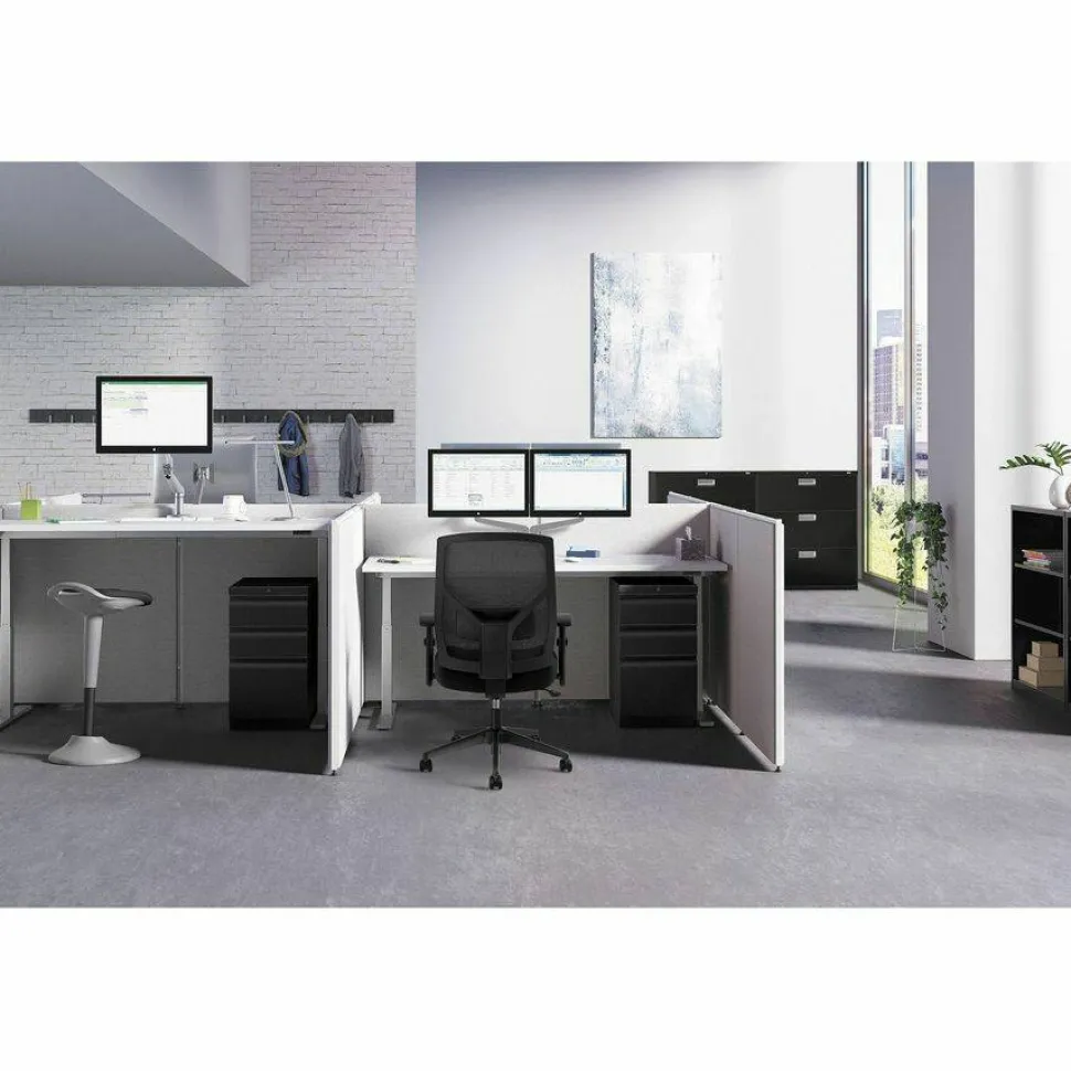 HON Basyx Verse Panel System, 72"H x 61"W, Gray