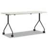HON Between Nested Multipurpose Tables, Rectangular, 72w x 24d x 29h, Silver Mesh/Loft