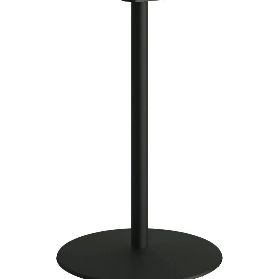 HON Between Tabletop Disc Base For 42" Tabletops, 40-3/4"H x 25-13/16"W x 25-13/16"D, Black